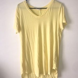 Yellow v neck tee